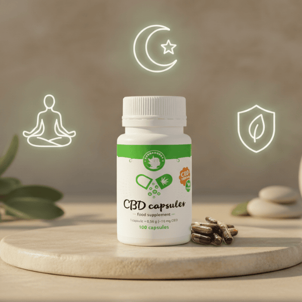 كبسولات CBD لتخفيف التوتر وتحسين النوم