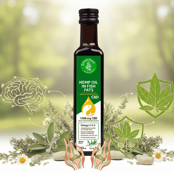 زيت CBD في زيت السمك لدعم الدماغ