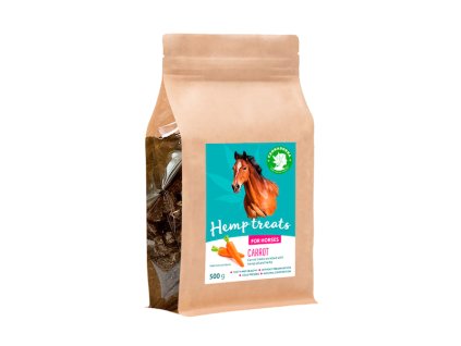 Snack alla canapa per cavalli, carota 500 g