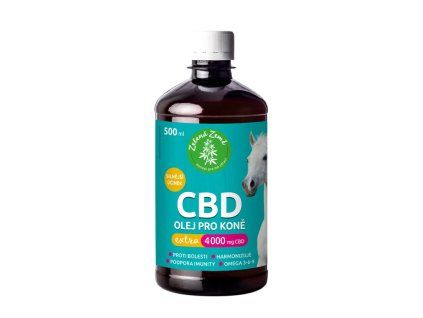 Huile de CBD pour chevaux Extra 4 000 mg, 500 ml