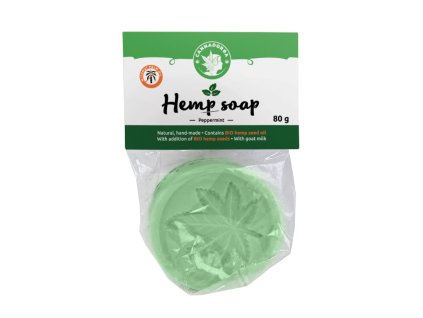 Peeling de jabón de cáñamo - Menta 80 g