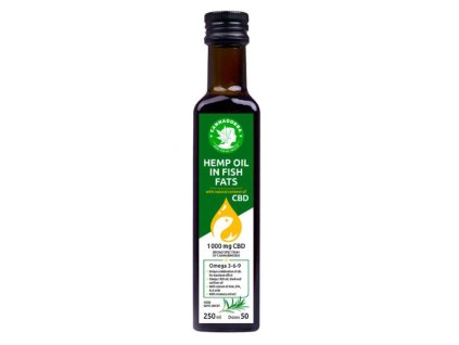 Hemp oil in fish fats with CBD, 250ml