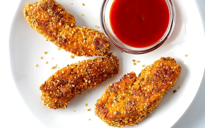 Kenderbundában sült csirkefalatok