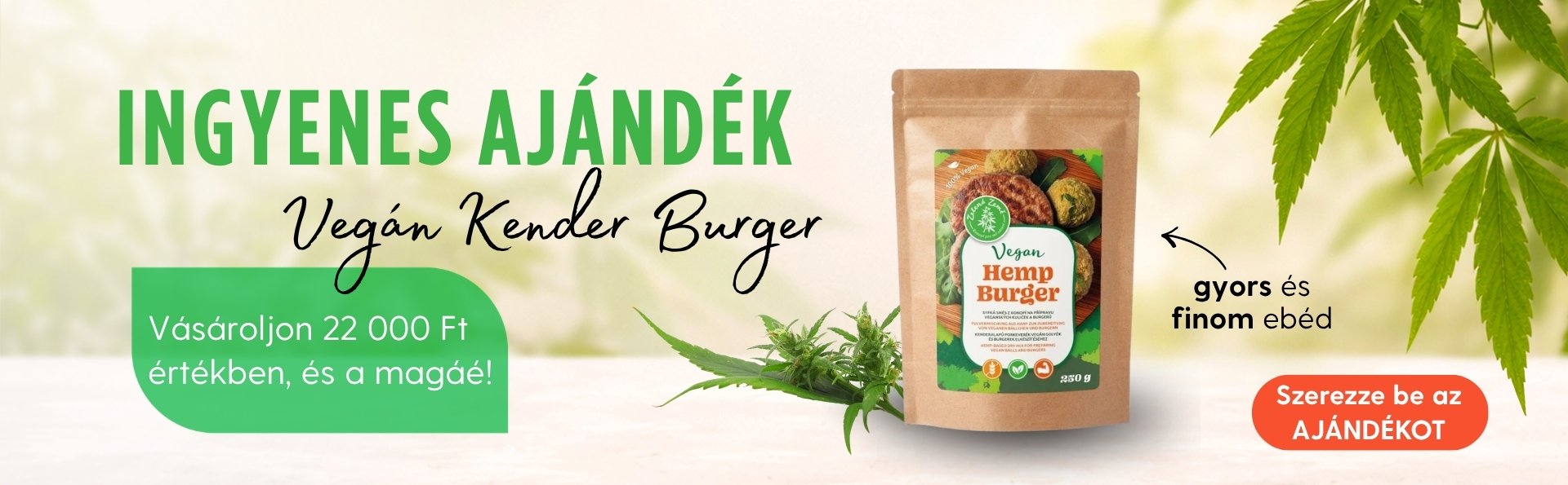 Ajándék Kender Burger