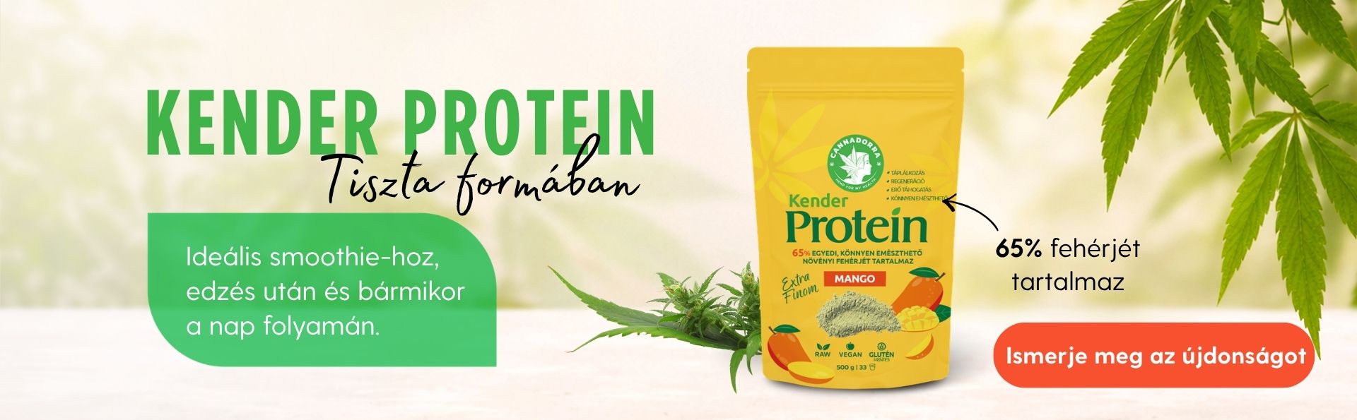 Újdonság: Mangós kenderprotein