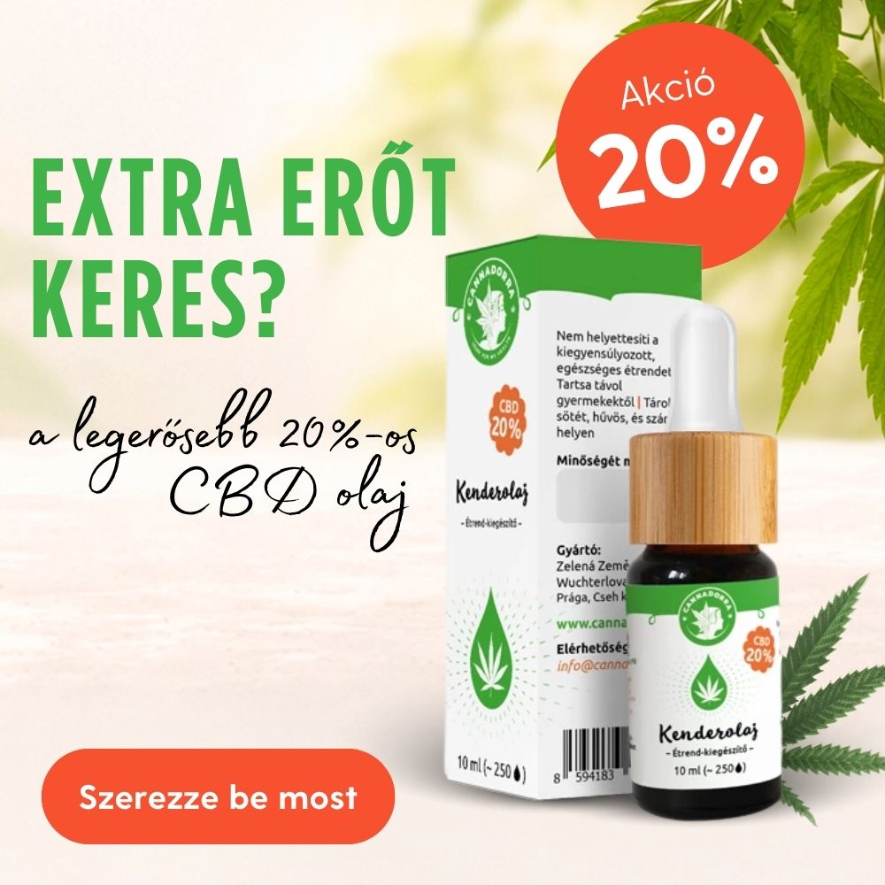 20%-os CBD olaj akció