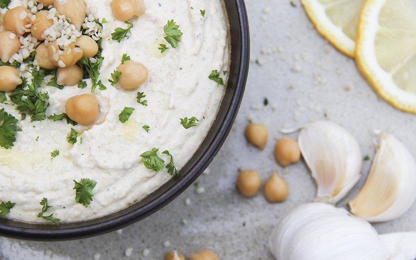 Kender és citrom Hummus