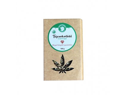 Tejcsokoládé kendermaggal 100g