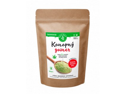 Konopný gainer Fitness 1 kg - Zelená Země