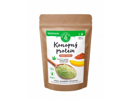 Konopný protein  125g kakao s banánem - Zelená Země