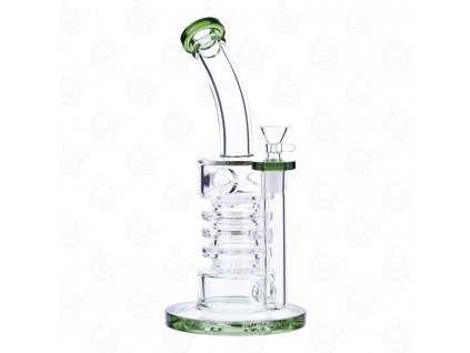 GLASS BONG SPRING HONEYCOMB 25 CM GREEN