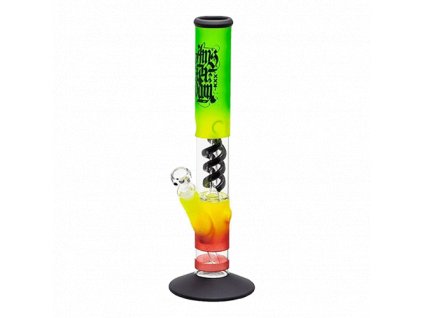 GLASS BONG AMSTERDAM RASTA SPIRAL 40 CM