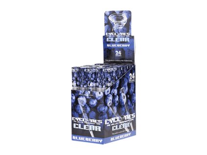 ROLLING PAPERS FLAVORED CYCLONES CLEAR BLUEBERRY