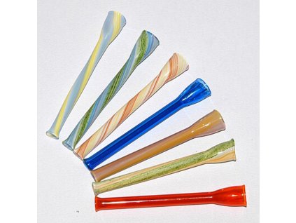 Glaspfeife „Joint“ Bunt 9 cm  Bunte Glas One-Hitter Pfeife