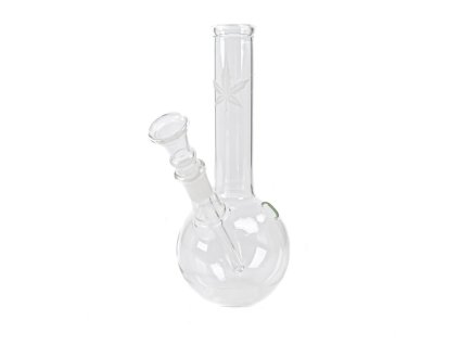Skleněný bong Simax Leaf Bouncer 16 cm  Designový bong s listem konopí