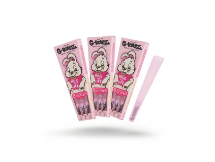 G-Rollz Cones Thug For Life 1¼ – 6 pcs  Pre-rolled cones with unique printed design
