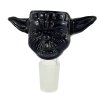 glass bowl alien black