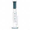 GLASS BONG SLENDER DOUBLE MATRIX 42 CM DARK GREEN