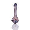 Pyrex Pipe Hypnotic – glass one-hitter  Durable Pyrex glass one-hitter with hypnotic design