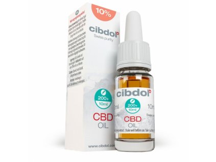 V 10 ml balení konopného oleje CBD 10% Cibdol najdete 1000 mg CBD