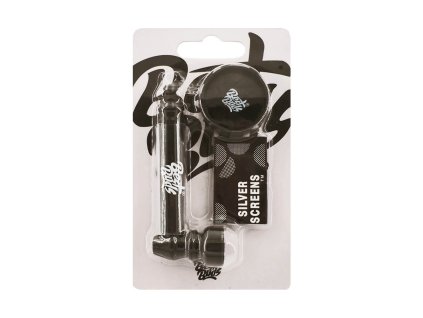 wholesale best buds pipsy black metal pipes with mini grinder 1