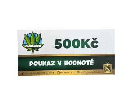 Dárkový poukaz 500 Kč  Dárkový poukaz 500 Kč