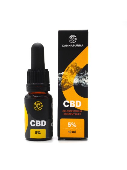 CBD konopný olej 5% full spectrum (10 ml)