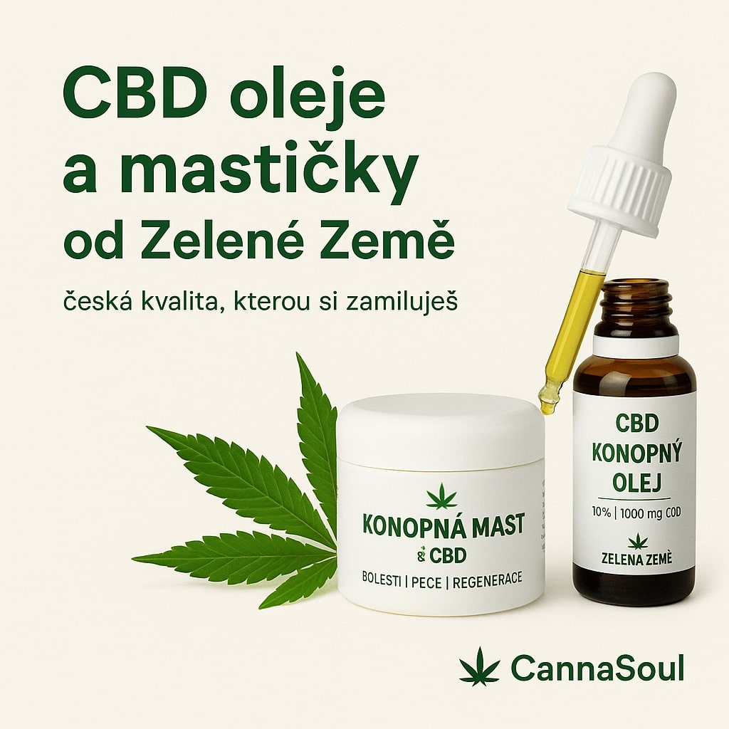 🌱 CBD oleje a mastičky od Zelené Země – česká kvalita, kterou si zamiluješ