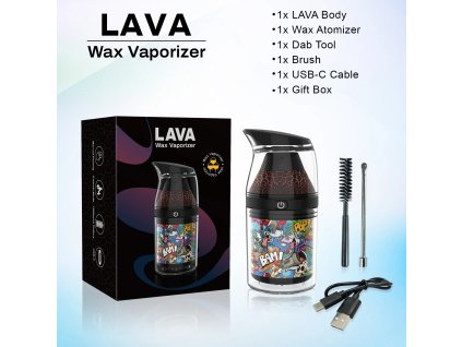 lava wax vaporizer with accessories