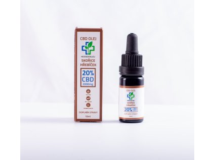 olej 20% se skořicí a hřebíčkem