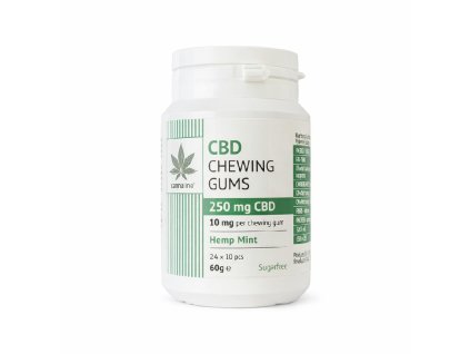 CBD žvýkačky Hemp Mint 250 mg CBD (25 ks)