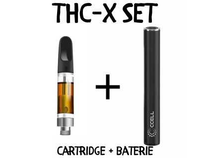 Set THC-X Cartridge 1ml + baterie CCELL M4