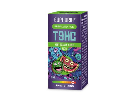 za2 EUPHORIA VAPE 1xPOD BOX T9HC Kiwi Guava Kush B 04 PACKSHOT