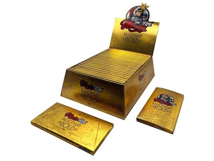 Monkey King Billionaire Gold KS Unbleached Ultrathin Rolling Papers 24pcsdisplay 2 768x768