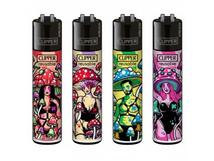 Clipper Lighters Classic Kinky Shrooms