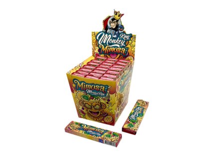 Monkey King Unbleached Rolling Papers Monkey Mimosa Smell King Size Slim Filter Tips 24pcs display Wholesale 768x768