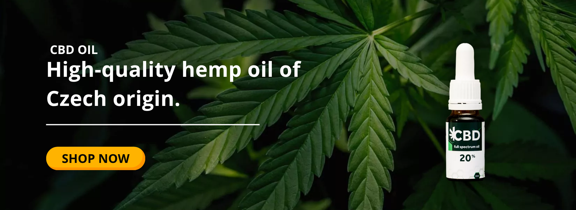 High-quality hemp oil of Czech origin.