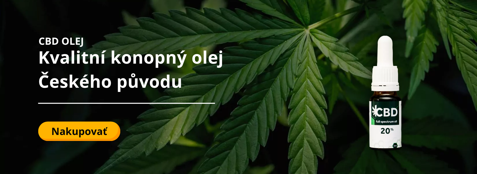 Kvalitní konopný olej Českého původu