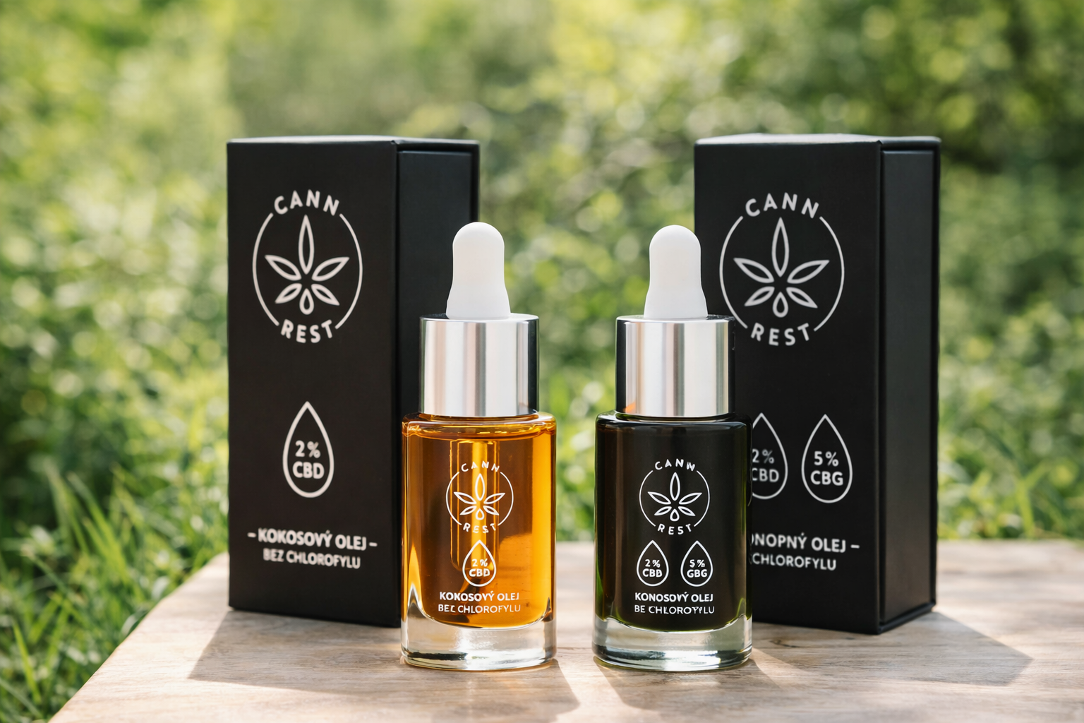 CBD a CBG kapky s chlorofylem nebo bez? Jaký je mezi nimi skutečný rozdíl?