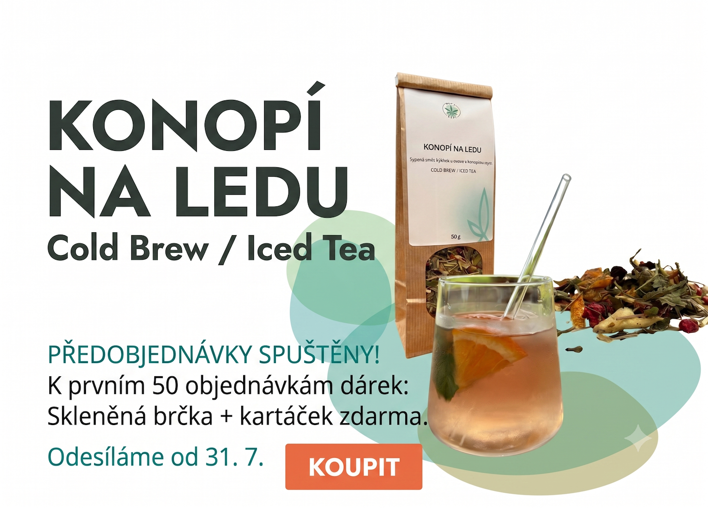 Konopí na ledu - COLD BREW / ICED TEA ČAJ