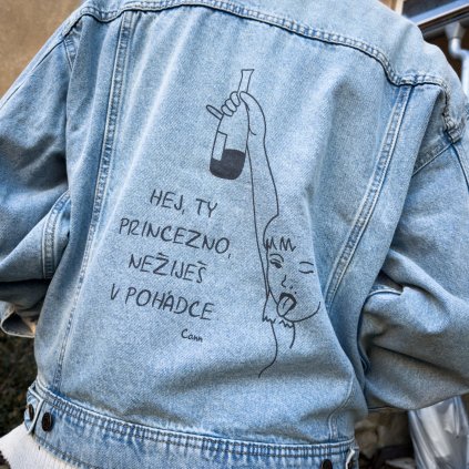 DŽÍNOVÁ BUNDA PRINCEZNA