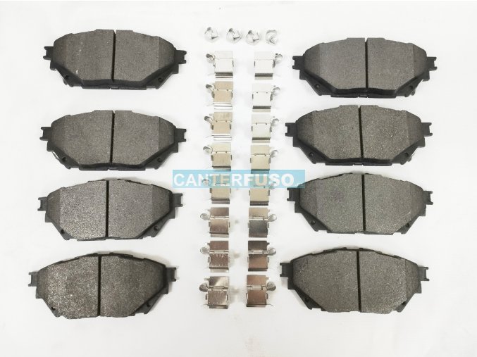 Přední brzdové desky (komplet s montážním materiálem)