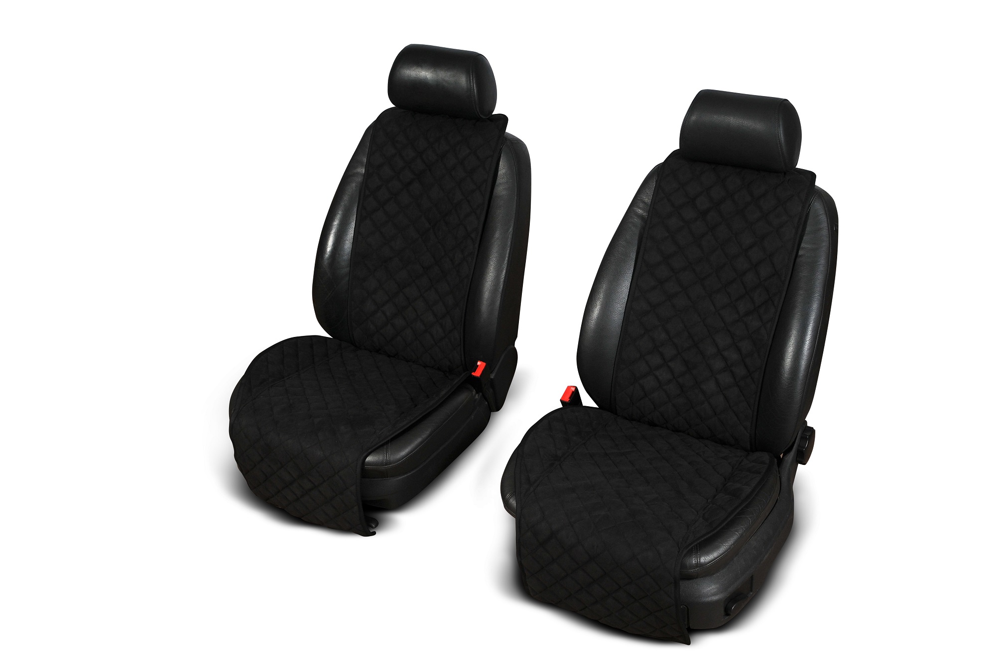 Autopotahy Cantra - ŠIROKÉ. 2x autopotahy na přední sedadla Barva: Černá s bílým prošíváním
