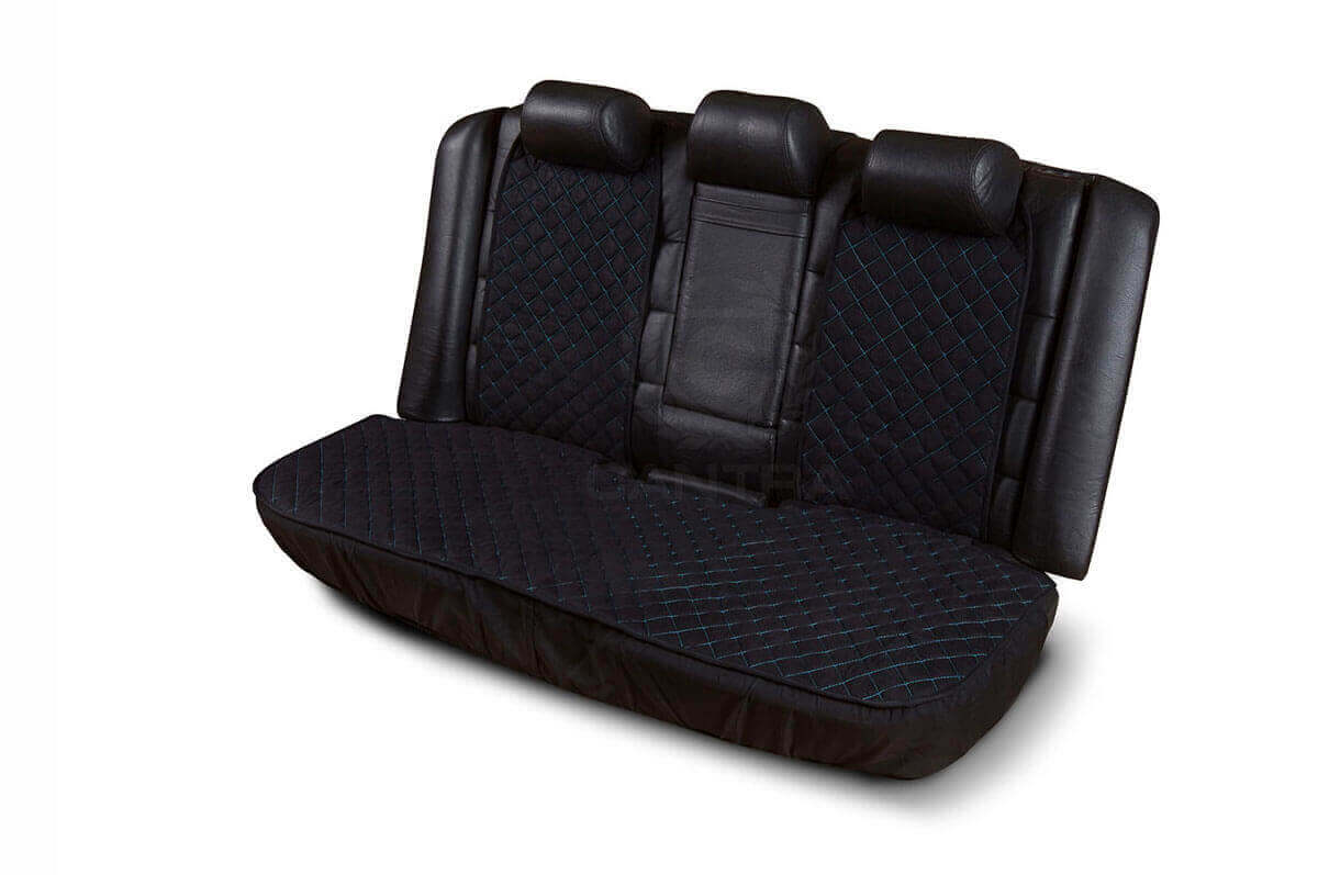 Autopotahy Cantra - ZADNÍ potah na zadní sedačku Barva: Černá s modrým prošíváním
