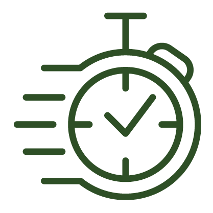 There’s no time to waste – that’s why we ship your orders as quickly as possible.