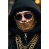 Man with gold chain mask plagát