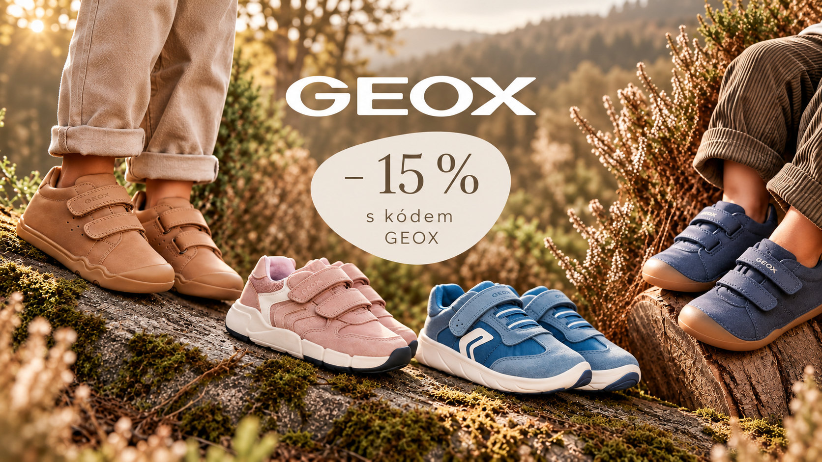 Geox akce - 15 % s kódem Geox
