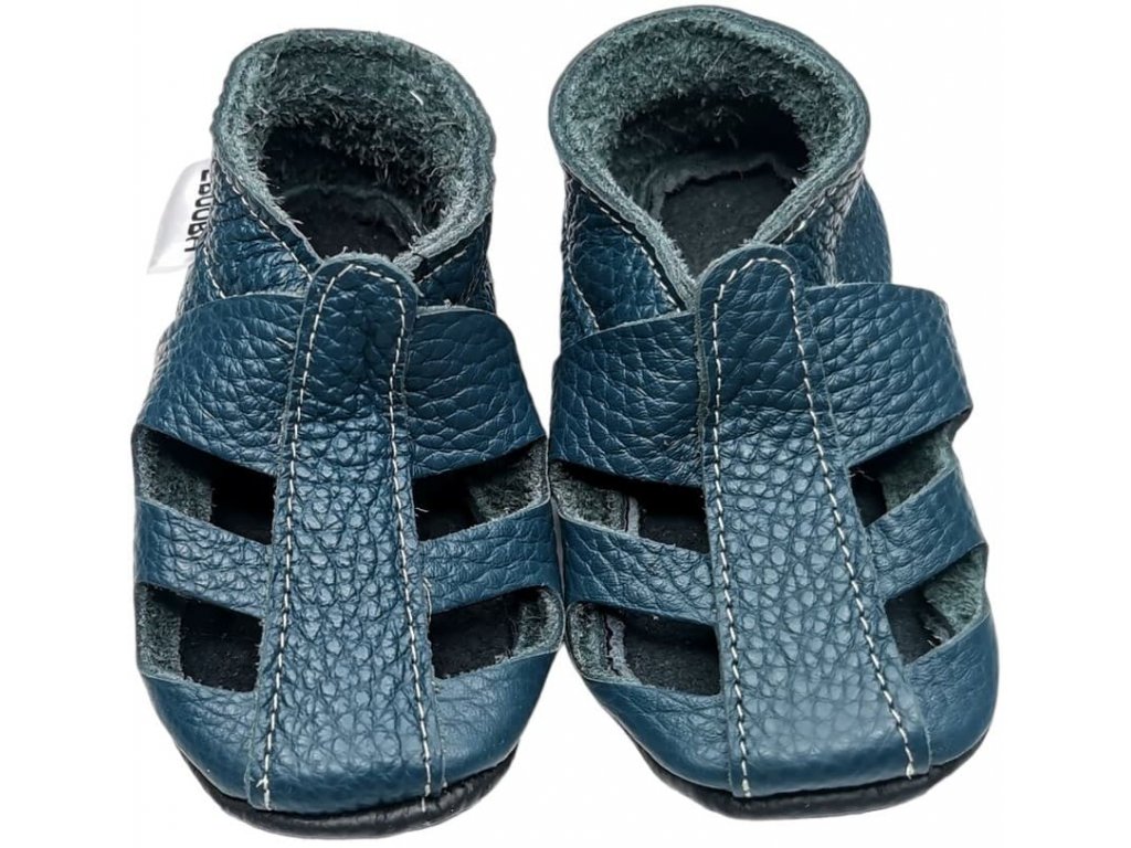 Kozene capacky s kozenou podrazkou sandale modre ebooba capacky.com 01