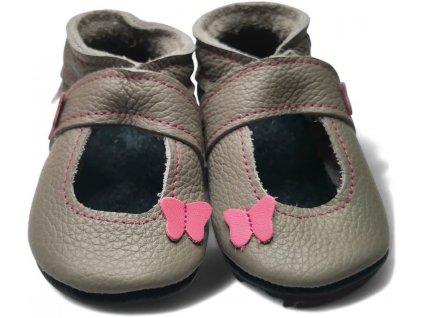 Kozene capacky s kozenou podrazkou sandalky s motylem sede ebooba capacky.com 02