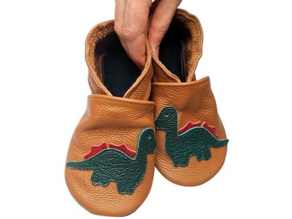 Kozene capacky s kozenou podrazkou dinosaurus na hnede ebooba capacky.com 01